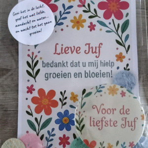 Juffen Bloemenkaartje
